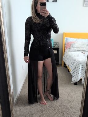 Bundle Of Adult Dance Costumes Small Medium Black Sequin Jazz Tap Ballet Balera